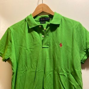 NWOT green Polo by Ralph Lauren classic fit polo shirt. Woman’s size Medium